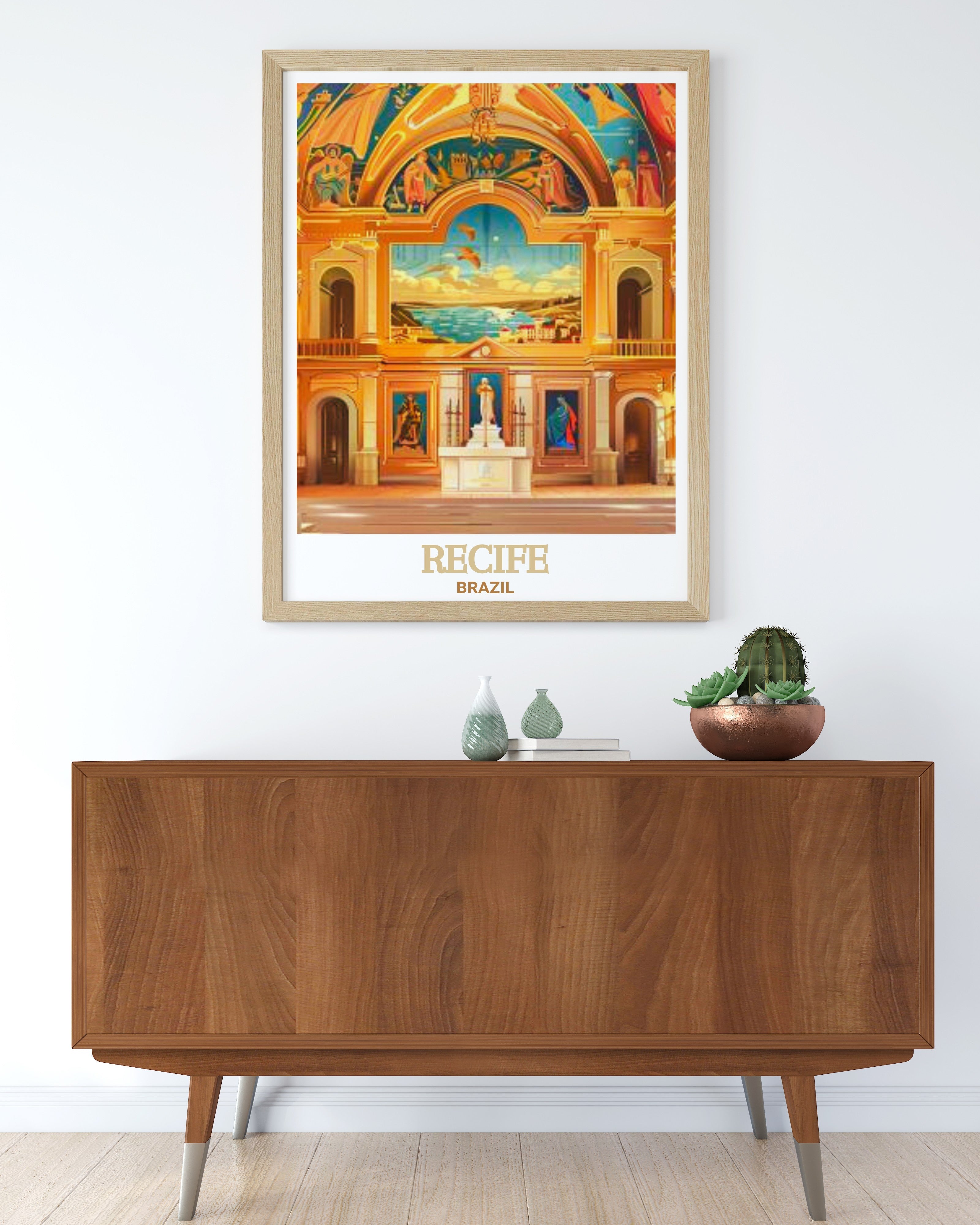 Affiche Brésil - Capela Dourada
