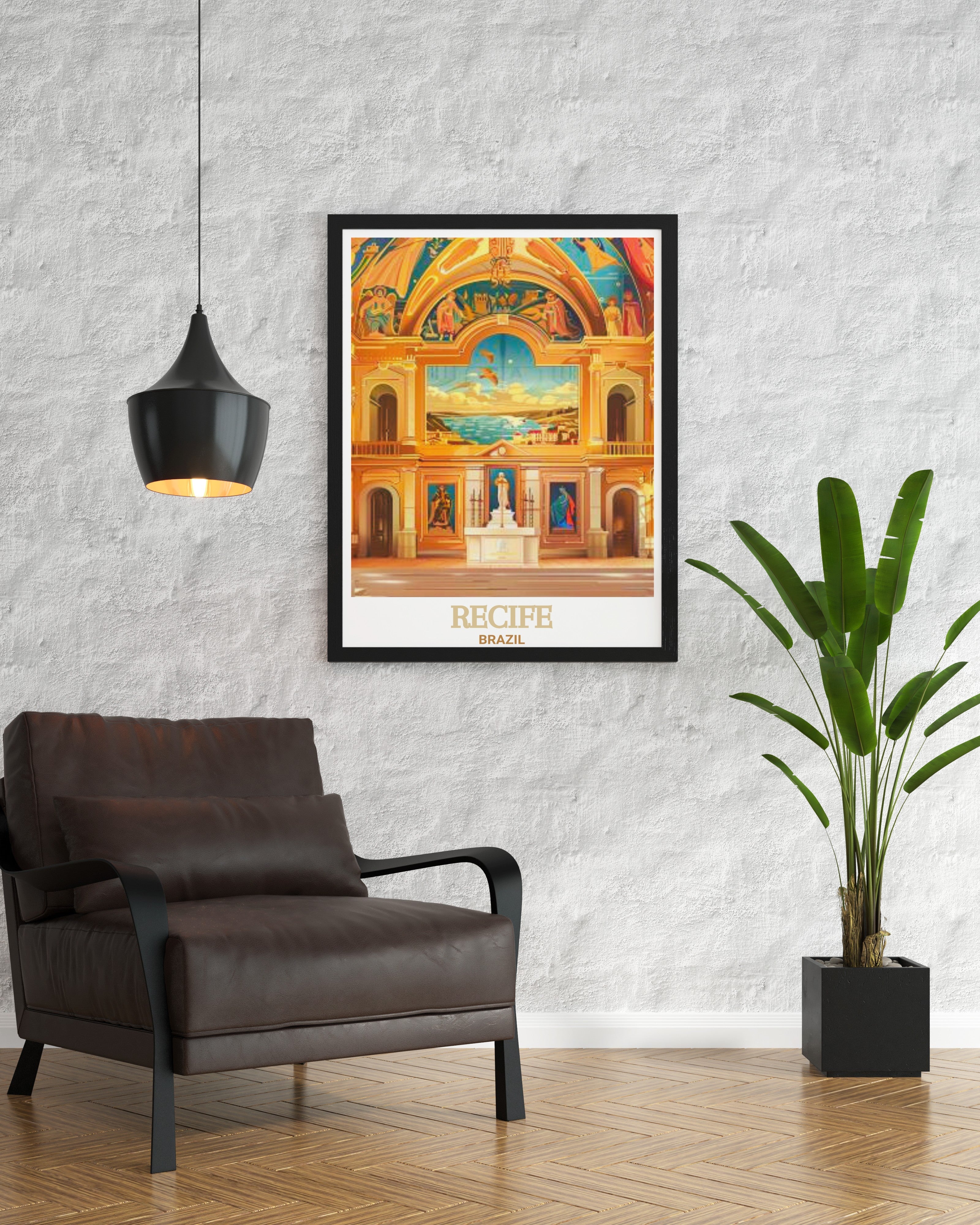 Affiche Brésil - Capela Dourada