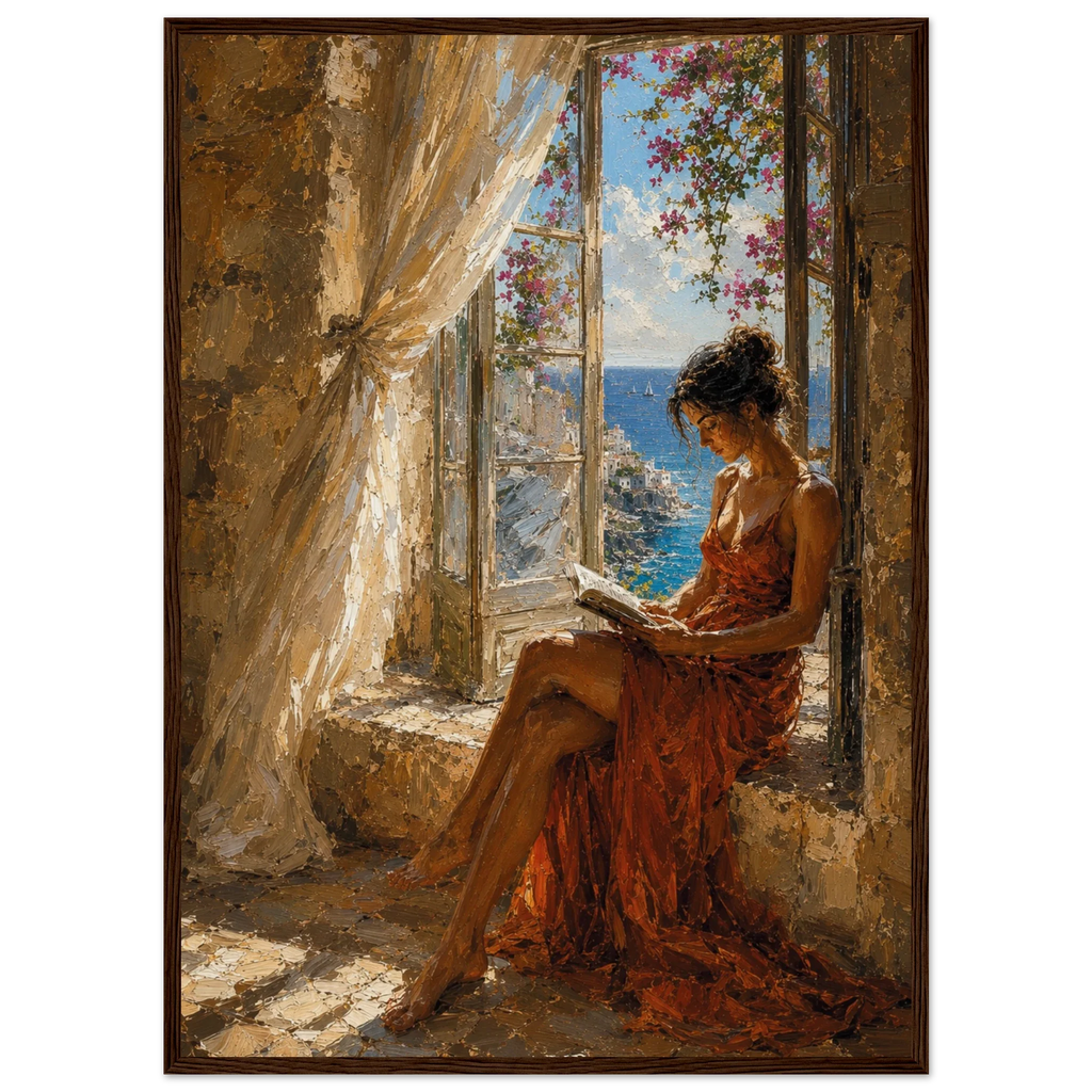 MEDITERRANEAN STUDIES — The Open Window, Framed Art Print