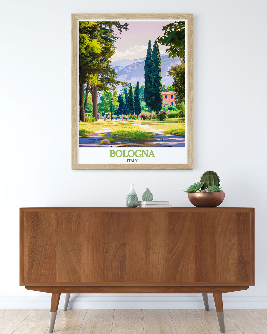 Bologna Wall Art Giardini Margherita Wall Art Italy Scenic Poster