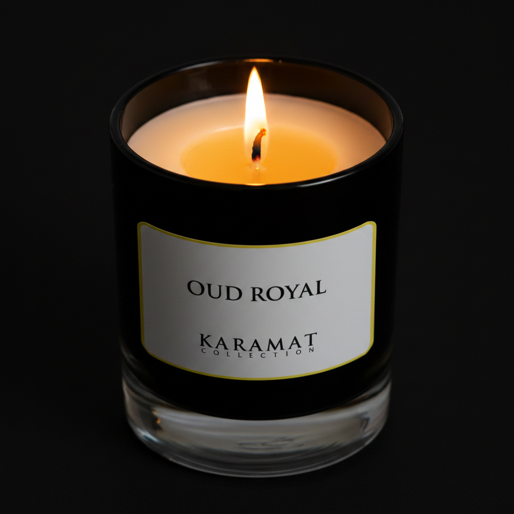 Bougie Parfumée Oud Royal – Majesté Orientale