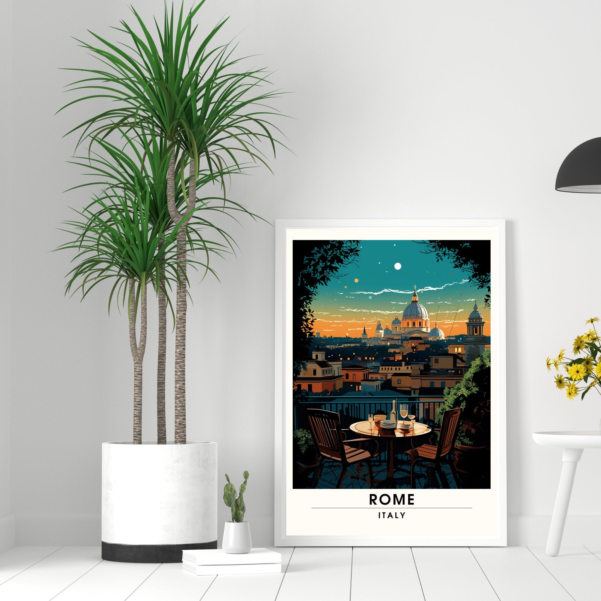 Affiche Rome | impression de voyage Rome  | Impression Rome  | Affiche Italie | Rome la nuit