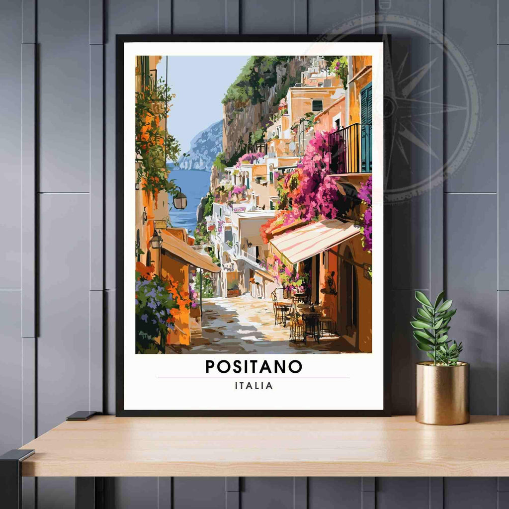Affiche Positano | Impression Positano, Italie