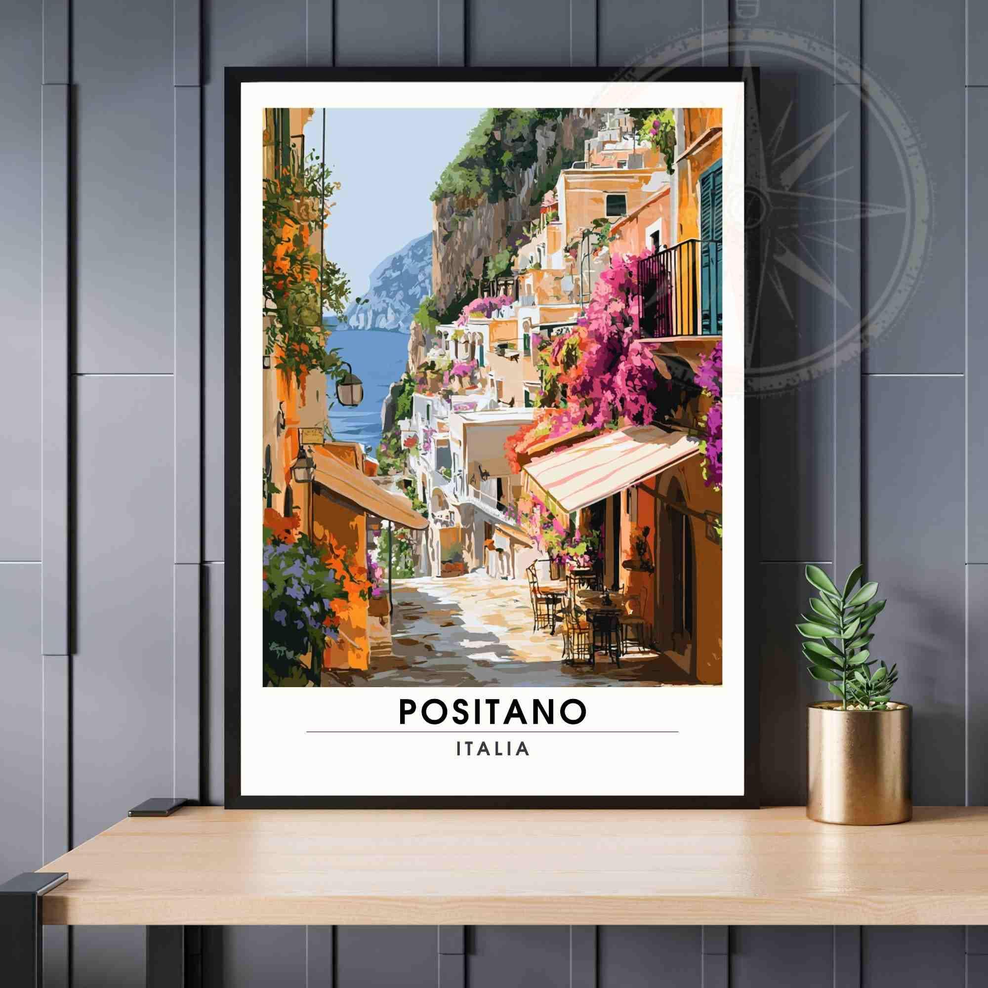 Affiche Positano | Impression Positano, Italie
