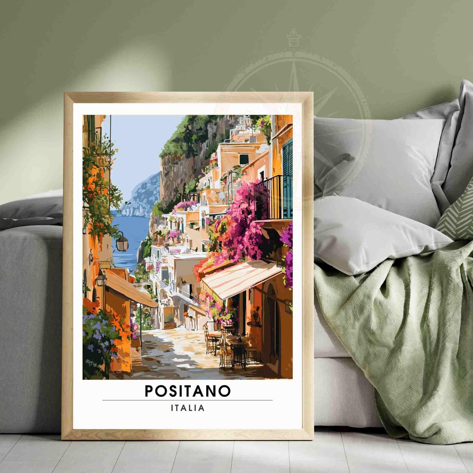Affiche Positano | Impression Positano, Italie