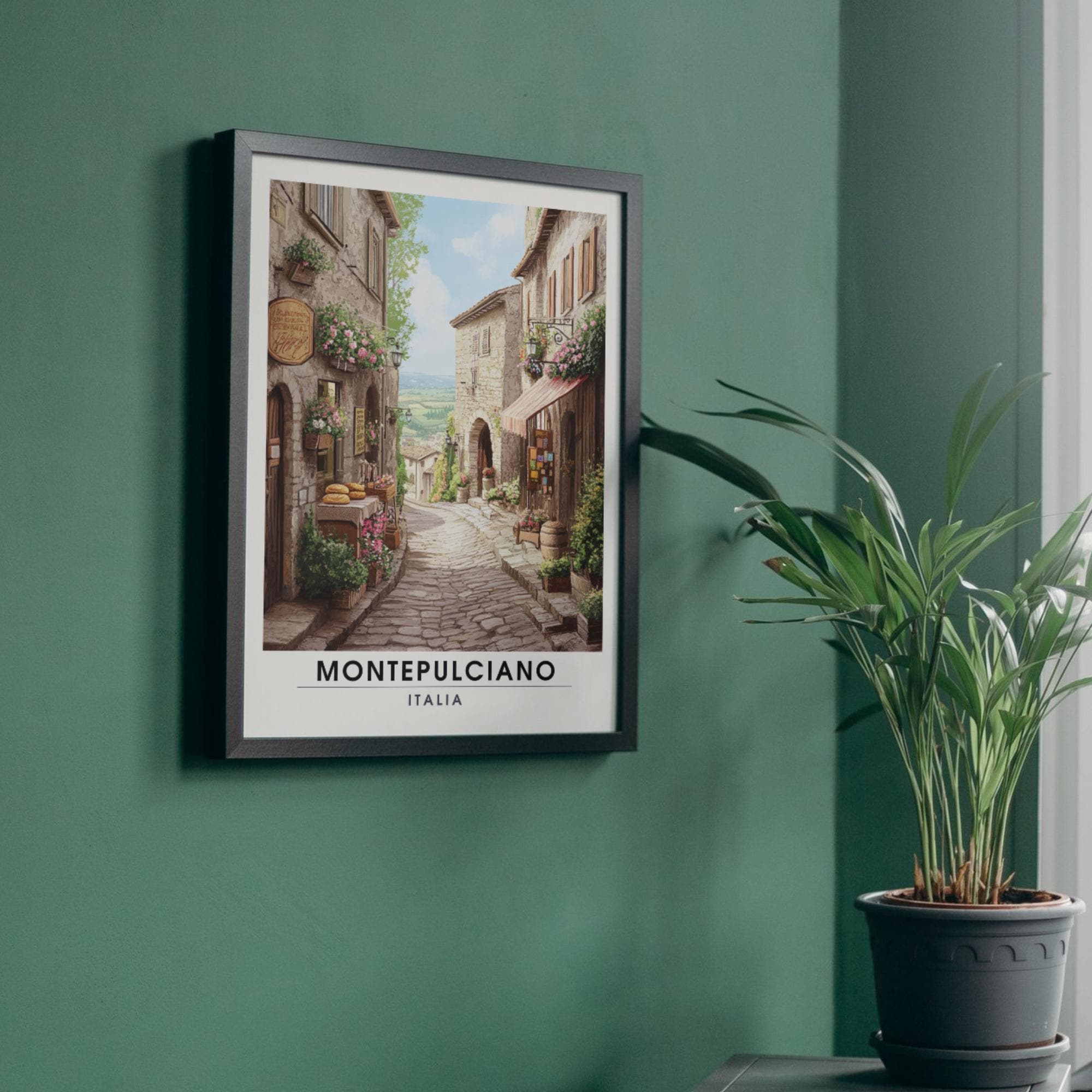 Affiche Montepulciano | Impression de voyage Montepulciano, Italie | Impression Italie