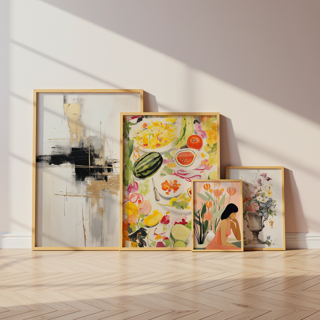 Affiche Art Moderne · Idée Cadeau · Art Abstrait, Illustrations Florales, Portraits Contemporains · Impression Déco sans Cadre
