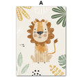 Affiche Chambre Enfant Animaux Jungle · Prénom Personnalisé · Décoration Murale · Impression sans Cadre