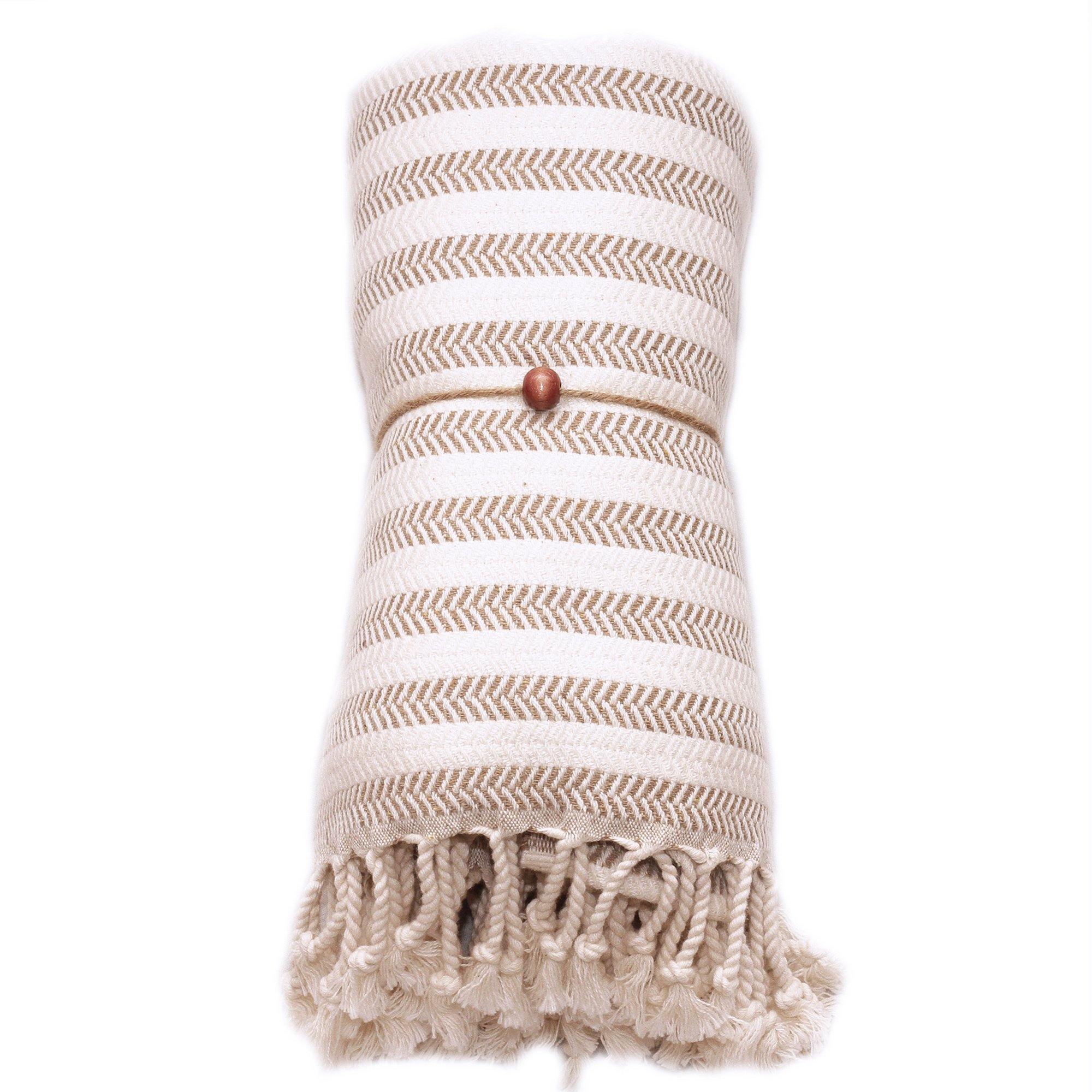 Serviette Hamam Pestemal Bicolore