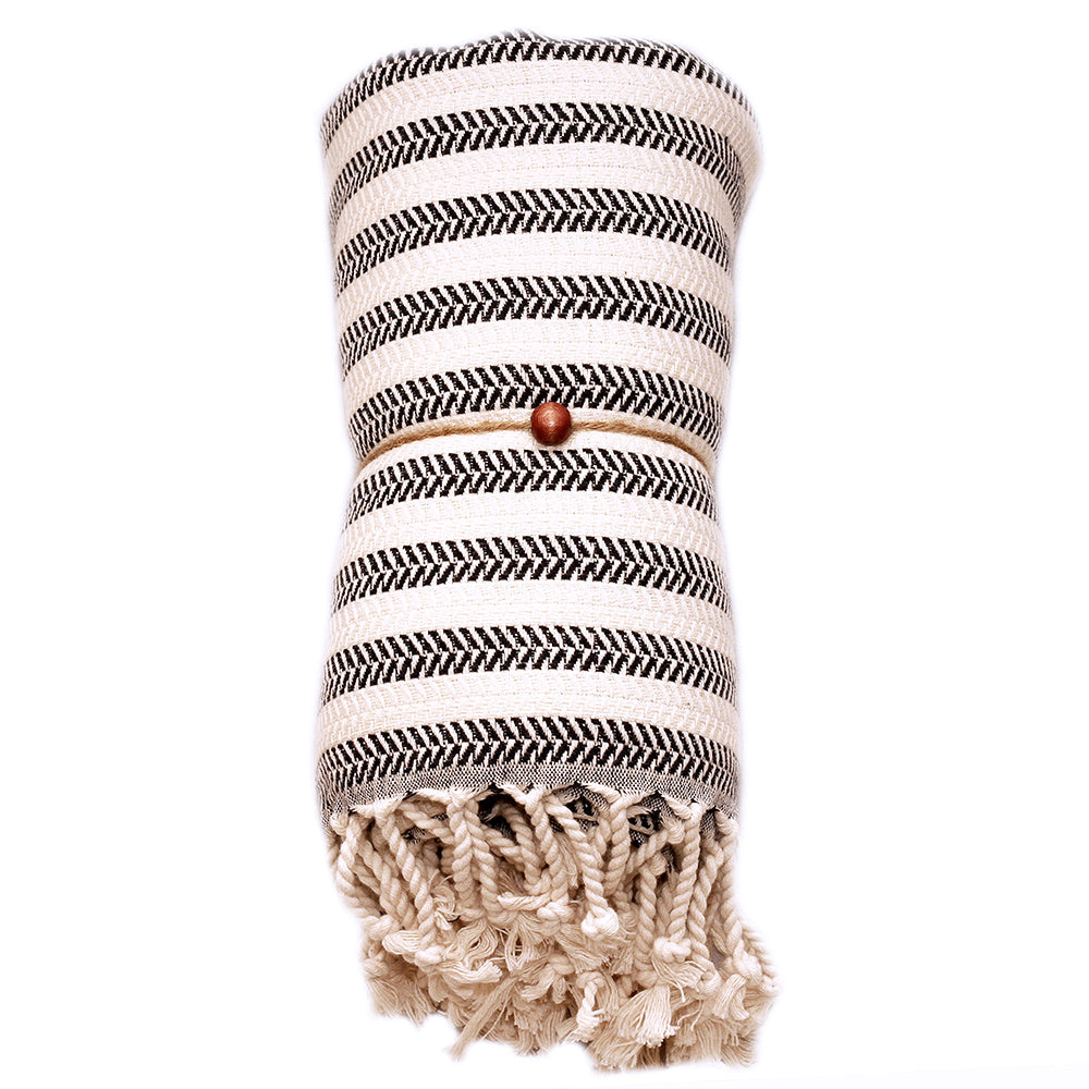 Serviette Hamam Pestemal Bicolore