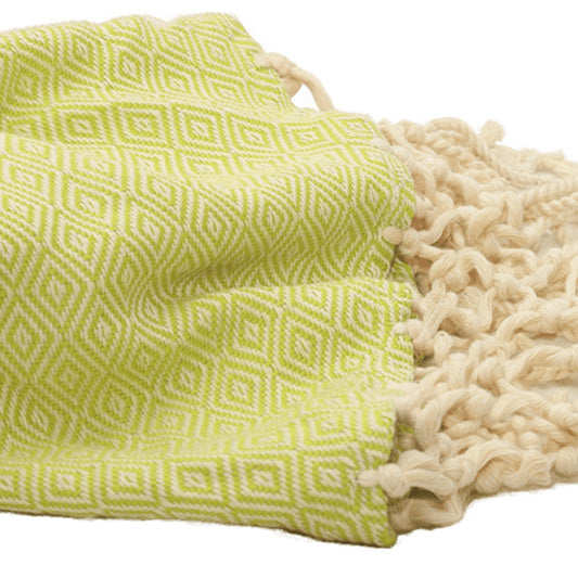 Serviette de Plage Ronde en Coton Turc