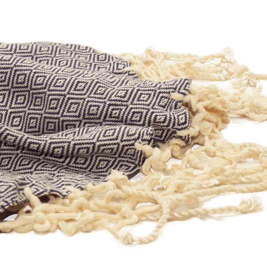 Serviette de Plage Ronde en Coton Turc
