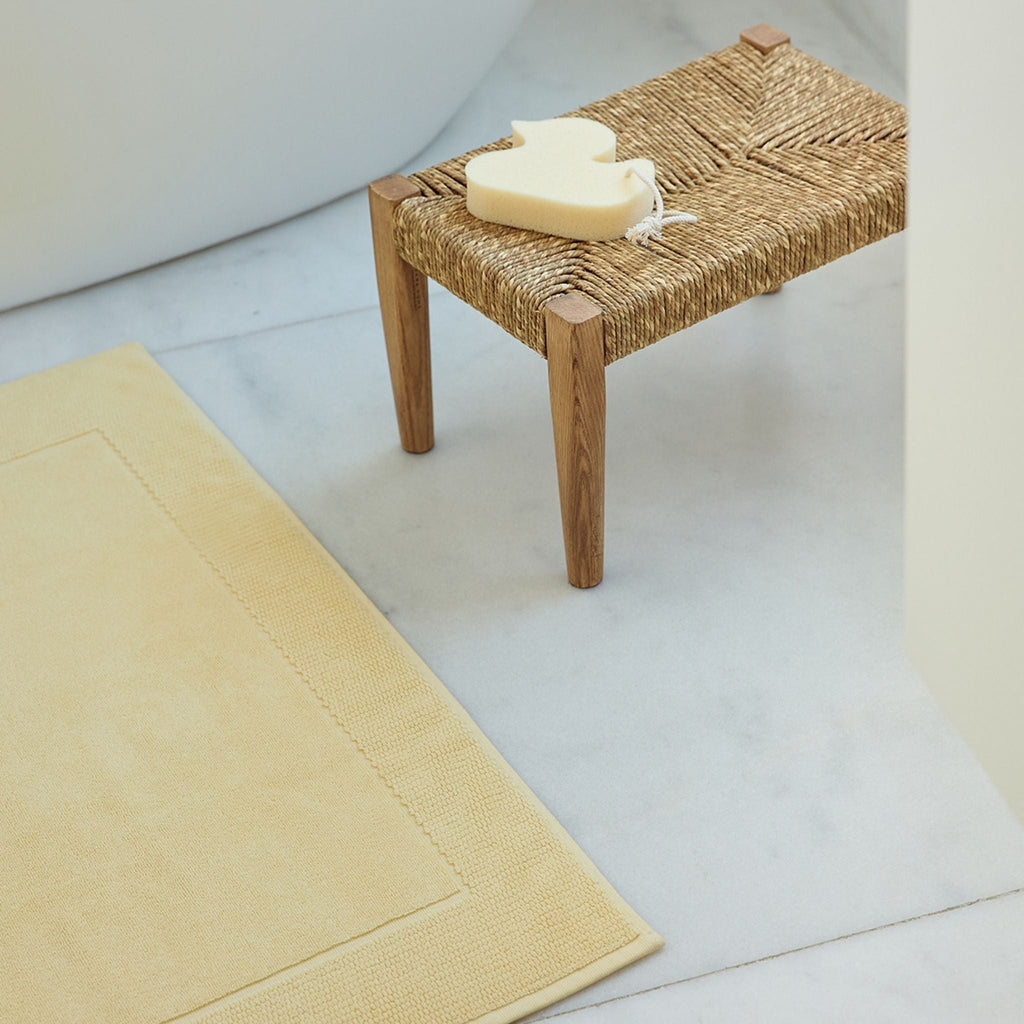 Yellow chic bath mat
