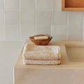 Natural Mira face towel