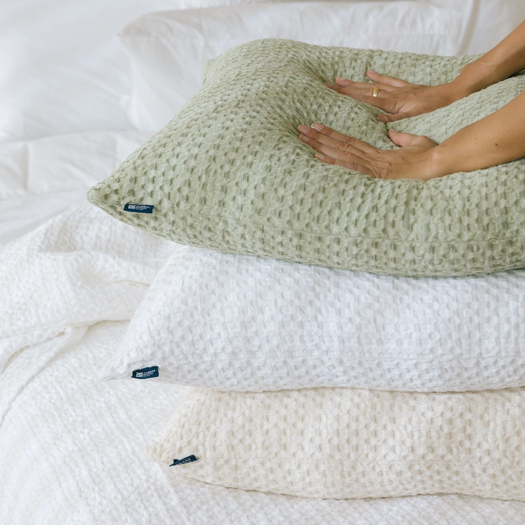 Natural Santa Luzia Waffle Bedspreads
