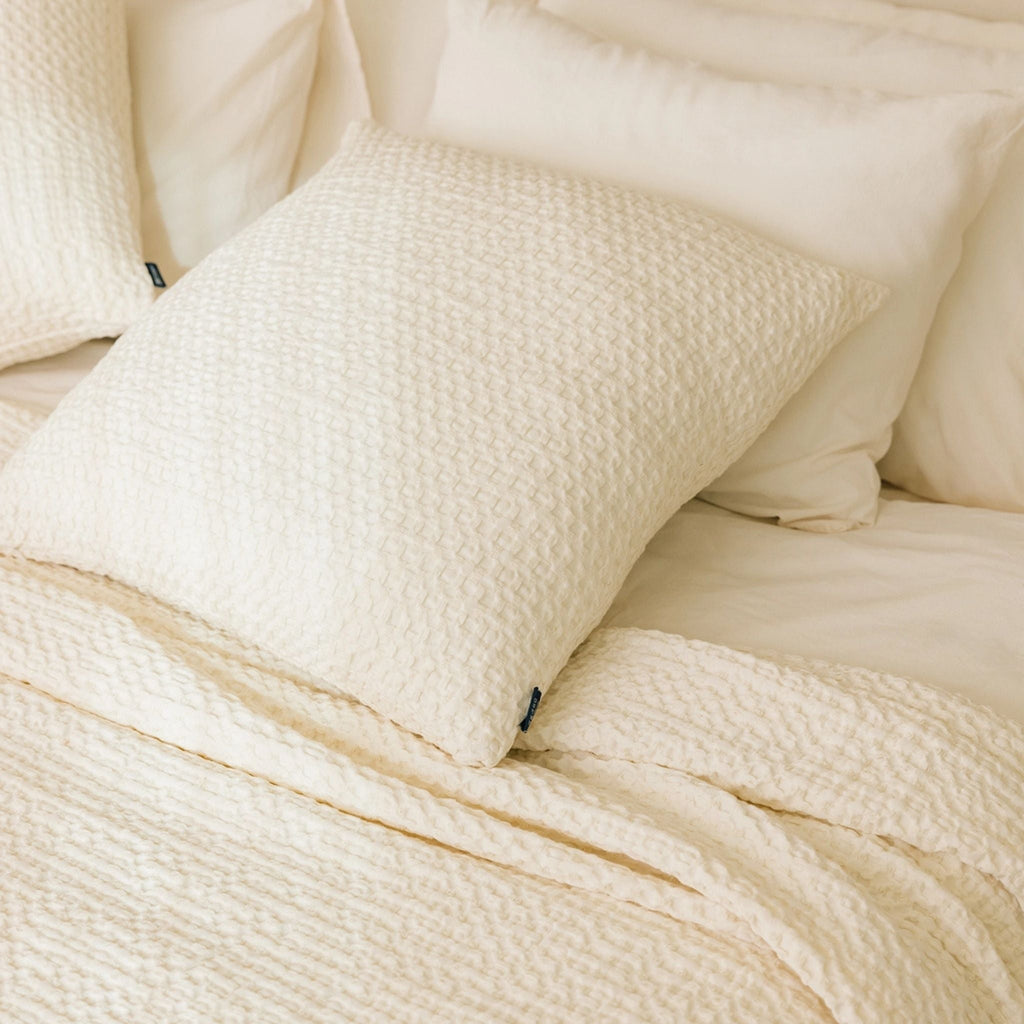 Natural Santa Luzia Waffle Bedspreads