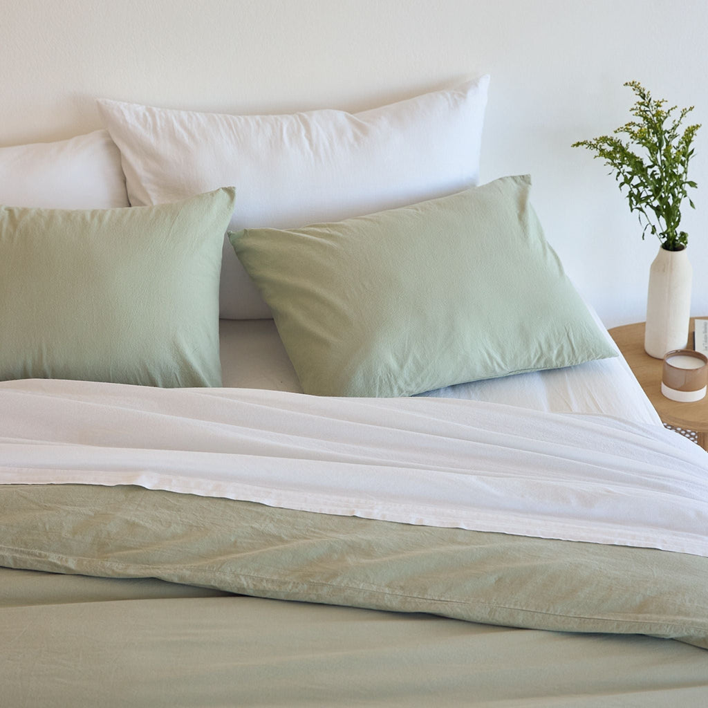 Khaki green Tavira Washed Cotton