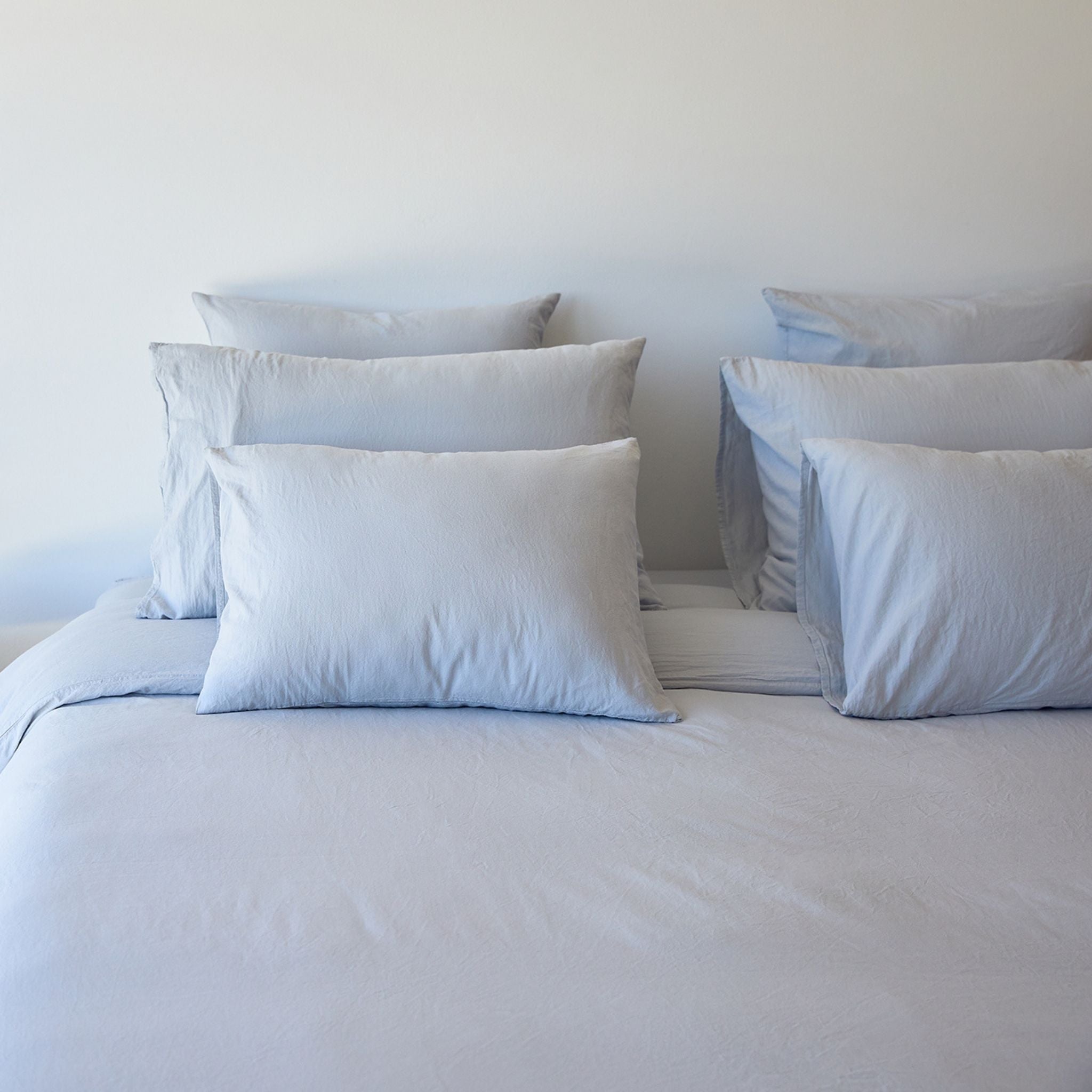 Silver grey Tavira Washed Cotton