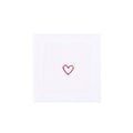 Mafra cotton table linen with embroidered hearts