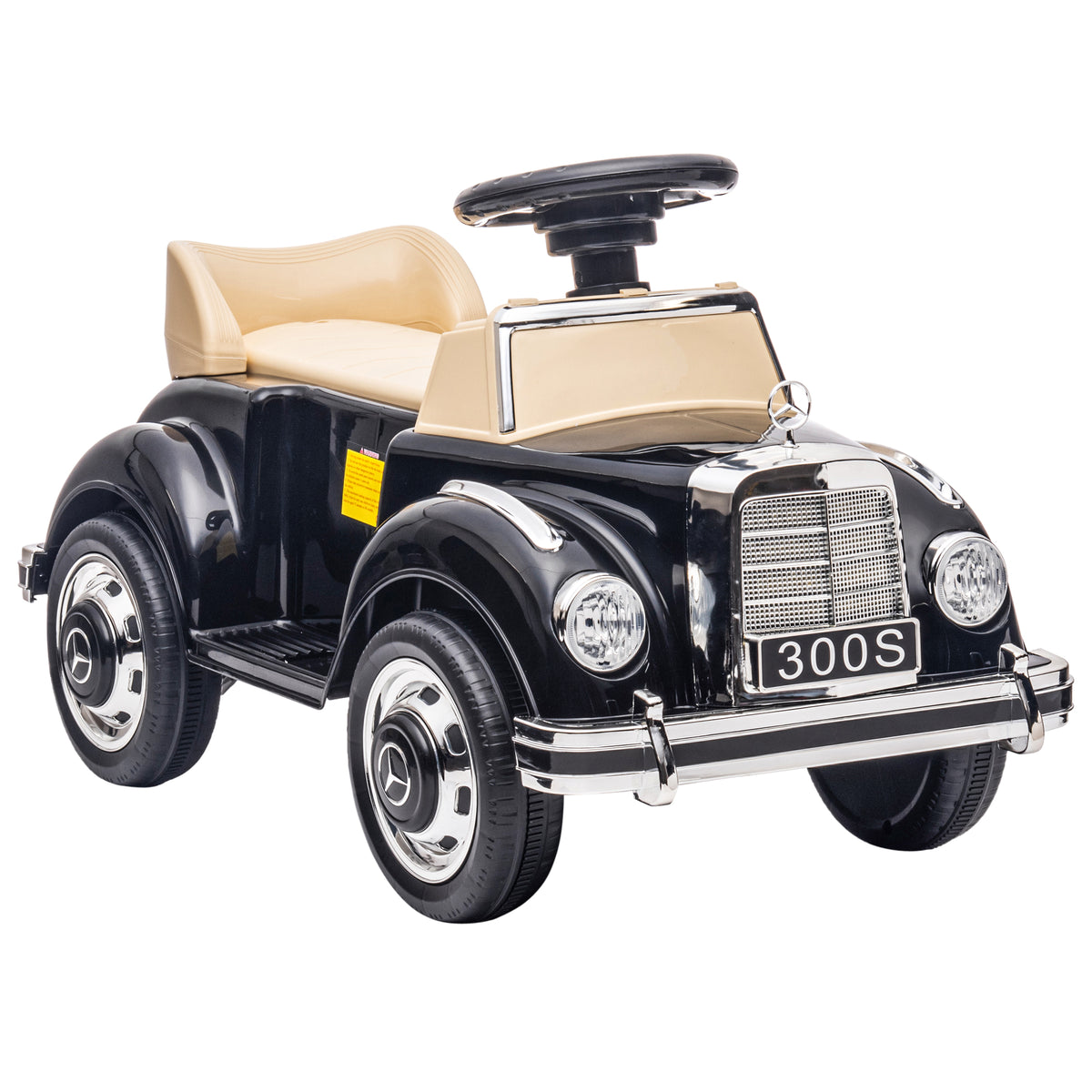 Voiture enfant Mercedes-Benz 300S 18-48 mois  - coffre rangement sous le siège noir